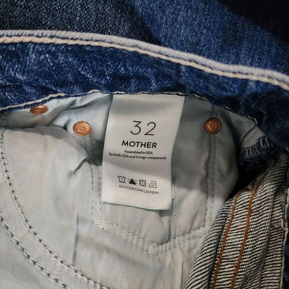 Mother Superior Jeans Women's High Waisted Rider Ankle Running With Scissors 32 - Picture 6 of 9